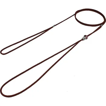 Vodítko pro psa Bafpet Předváděcí vodítko lanko 140cm/3mm hnědá