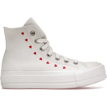 Dámská obuv Converse Chuck Taylor All Star Lift Hi White Red (W) Velikost: 41.5 A01599C