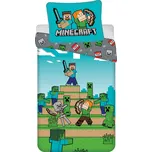 Jerry Fabrics Bavlněné povlečení 140x200 + 70x90 cm - Minecraft "We got this"