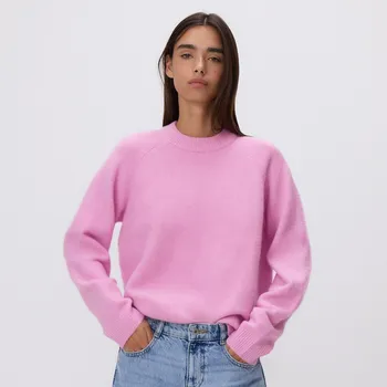 Dámský svetr Reserved - Svetr s příměsí vlny - růžová - 304GP-40M - 304GP-40M-XL