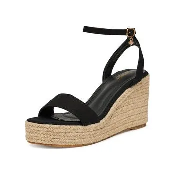 Dámské baleríny Espadrilky DeeZee EA0315-2 Černá 38