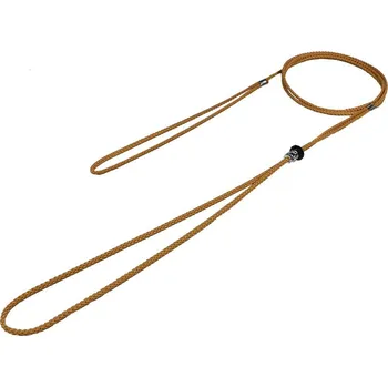 Vodítko pro psa Bafpet Předváděcí vodítko lanko 140cm/3mm béžová