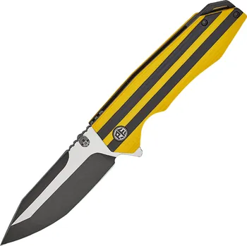 kapesní nůž Petrified Fish PFP08 Mocado Black Stonewash K110 Žlutá & Černá G10 PFP08YDW