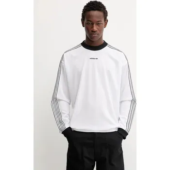 Pánské tričko Tričko s dlouhým rukávem adidas Originals JX3100 bílá 00X, vel. XXL