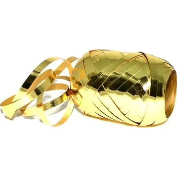 Vánoce Stuhy vázací 12ks šíře 5mm/20m - metalické zlaté 7022015