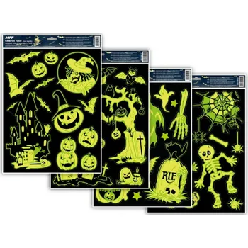 Okenní dekorace Dětské okenní folie 30 x 42 cm - halloween svítící