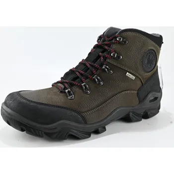 Pánská zdravotní obuv Pánské kožené trekové boty IMAC I3120z41 italské výroby hnědá 41