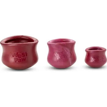 Hračka pro psa West Paw Plnicí hračka Holiday Toppl XL, Rubínová melír