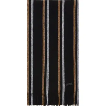 Boss Pánská Šála Albas_Iconic, černá / bílá / velbloudí, one...