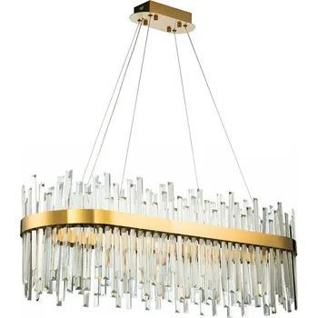 Nástěnné svítidlo Toolight Toolight, LED křišťálové svítidlo 80x35 cm, APP1513-CP80, zlatá matná, OSW-03260