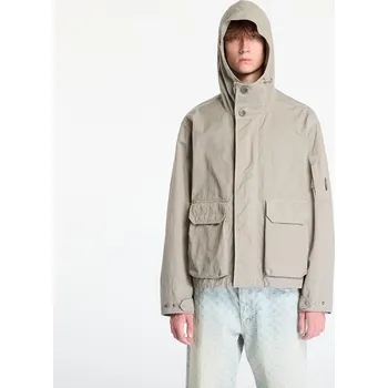 Pánská softshellová bunda Bunda C.P. Company Twill Hooded Short Jacket Fungi Grey M