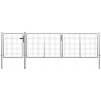 Zahradní brána vidaXL, ocel, 400 x 75 cm