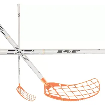 Florbalová hůl Exel E-Fast 2.9 Round White/Orange Pravá (pravá ruka dole) 96 cm (= 107 cm)