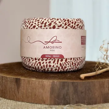 Příze Amorino Fios Textilní špagáty Amorino Fio s potiskem - Premium 36mm Girafa