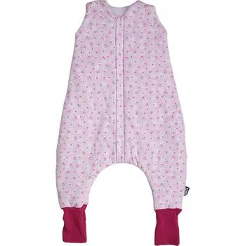 Kojenecký overall Kaarsgaren Spací pytel nohavice 80 cm – růžový zajíc