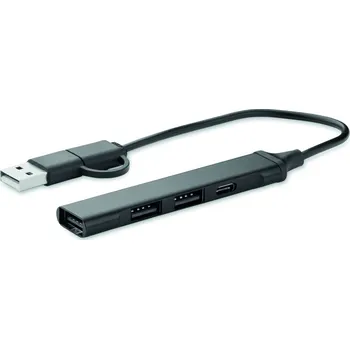 USB hub USB rozbočovač se 4 porty 5 bez potisku bez potisku