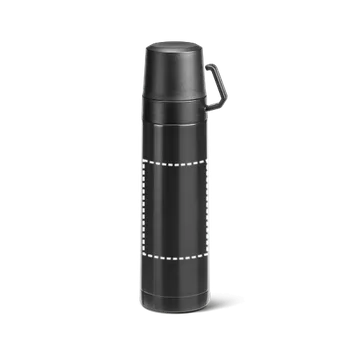 Termoska SAFE. Termoska z nerezové oceli a PP 490 ml ROTAČNÍ LASER (max. 1 barva, 206 x 100mm) 1 barva 1 TĚLO LAHVE