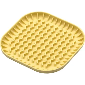 Miska pro psa Fiboo Zpomalovací podložka pro malé psy Fiboowl, yellow