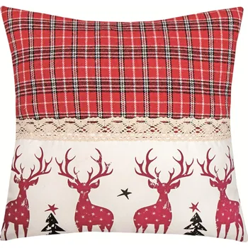 Dekorativní polštářek Vánoční dekorační polštář Best Time 45x45 cm, jelen