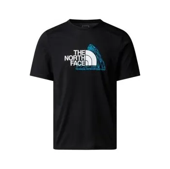 The North Face MOUNTAIN FOUNDATION SS TEE-GRAPHIC Men TNF BLACK černá XL