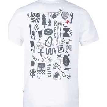 Pánské tričko RAFIKI Arcos - Pánské lezecké triko Barva: White, Velikost: L