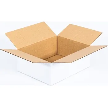 Obalový materiál Kartonová krabice klopová 250x200x100 mm 3VVL B 360g/m2 bílá - paleta 2720 ks