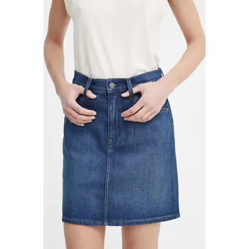 Dámská sukně Džínová sukně G-Star tmavomodrá barva, mini D24387.D538 59J, vel. 24