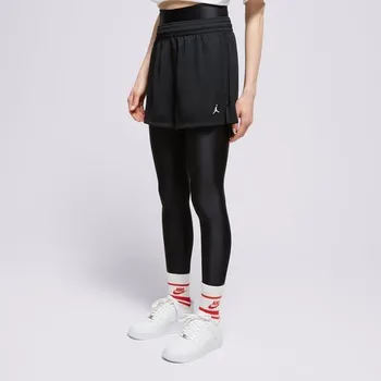 Šortky W Jordan Spt Mesh Short Sld Black/white Černá L