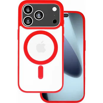 Pouzdro na mobilní telefon Zadní kryt Acrylic Color Magsafe pro iPhone 17 Pro Max red