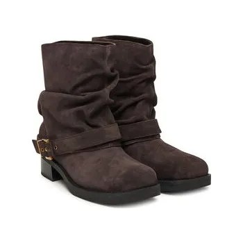 Dámské kozačky Polokozačky MICHAEL Michael Kors Colby 40F5COFE5S Hnědá 37