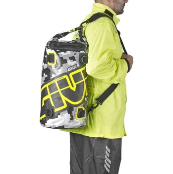 Zavazadlo na motocykl GIVI taška EA114CM 30L camo grey/yellow