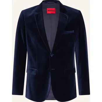 Pánské sako Hugo Pánské Sametové Sako Arti Extra Slim Fit, tmavě modrá, 48