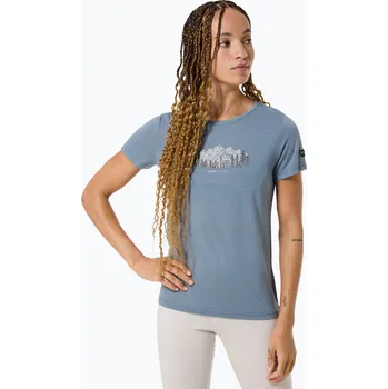 Dámské tričko Dámské tričko super.natural Woods Tee flint stone/white stone/copper