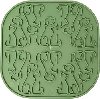 Miska pro psa Fiboo Lízací podložka Lollipop, green