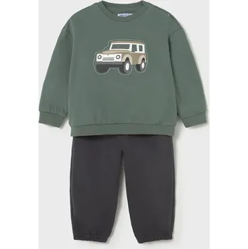 Kojenecká souprava Kojenecká tepláková souprava Mayoral zelená barva, 2838 2838.3D.Baby.9BYA 77X, vel. 80