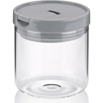Dóza na potraviny KELA Dóza ARIK skleněná šedá 0,6 l