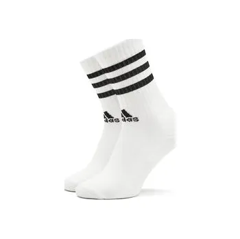 Pánská móda Dlouhé ponožky adidas 3-Stripes Cushioned Crew Socks 3 Pairs HT3458 Bílá 49_51
