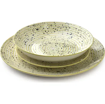 Talíř Affek Design Stripes HTTB4823 18 ks béžové