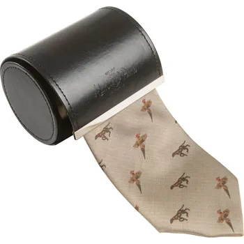 Kravata ALAN PAINE - kravata z pravého hedvábí motiv Bird & Dog Gold APM042