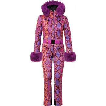 Dámské kalhoty Overal GOLDBERGH Zafira Faux Border Snake Pink Vícebarevné XS