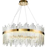 Toolight Toolight, LED křišťálové stropní svítidlo 60cm, APP1515-CP60, zlatá matná, OSW-03263