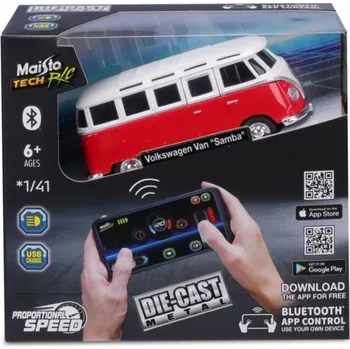 RC model auta Maisto RC - DIE-CAST METAL se světly - Volkswagen Van Samba