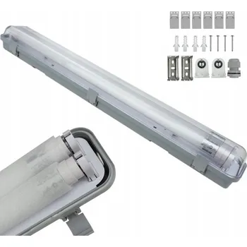 Stropní svítidlo LED Vodotěsné 2x Zářivka Trubice T8 900lm 60cm Studená Bílá 6500K