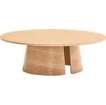 Jasanový kulatý konferenční stolek Teulat Cep 110 cm