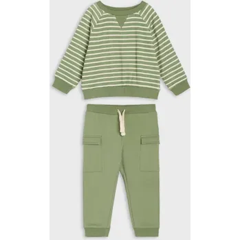 Chlapecké kalhoty Sinsay - Souprava mikiny a&nbsp;kalhot - zelená - 916FW-97X - 916FW-97X-80