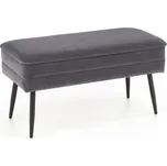 Lavice Vaila šedá/černá