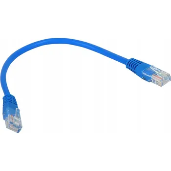 Síťový kabel PROPOJOVACÍ KABEL RJ45/0,25-MODRÝ UTP 0,25m kat.5e