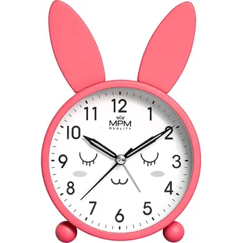 Budík MPM Pastelově zbarvený kovový budík s elegantními uchy MPM Usman - C01.4370.24