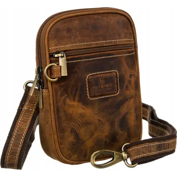 Kabelka Peterson taška přes rameno / ledvinka PTN 1113-TMH-5818 TA hnědá