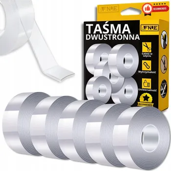 Lepicí páska OBOUSTRANNÁ NANO PÁSKA PRŮHLEDNÁ 5 ks